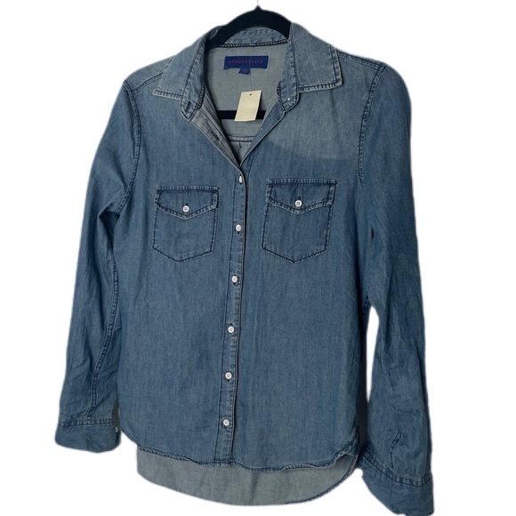 𝅺Aeropostale NWT Chambray Button Down Shirt - Picture 5 of 6